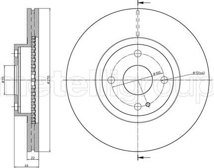 Metelli 23-0962 - Спирачен диск vvparts.bg