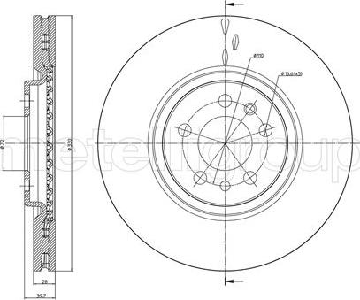 Metelli 23-0906C - Спирачен диск vvparts.bg