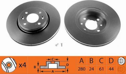 Metelli 23-0517 - Спирачен диск vvparts.bg