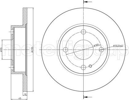 Metelli 23-0620 - Спирачен диск vvparts.bg