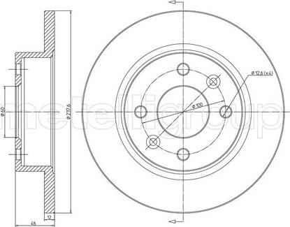 Delphi BG2194 - Спирачен диск vvparts.bg