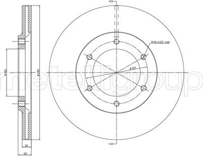 Metelli 23-0247 - Спирачен диск vvparts.bg