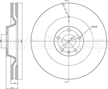 Metelli 23-1551C - Спирачен диск vvparts.bg