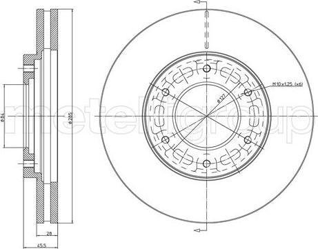 Metelli 23-1058C - Спирачен диск vvparts.bg