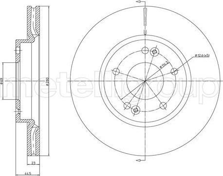 Metelli 23-1377C - Спирачен диск vvparts.bg