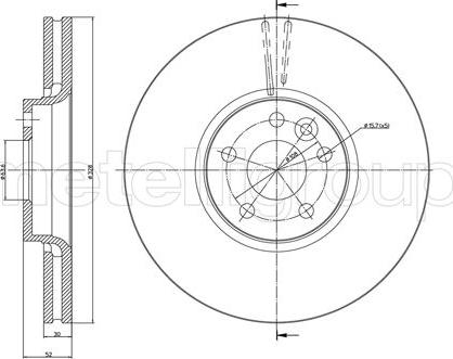 Metelli 23-1272C - Спирачен диск vvparts.bg