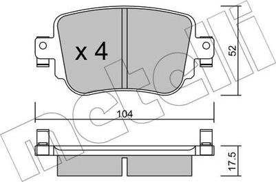 Metelli 22-0980-0 - Маслен филтър vvparts.bg