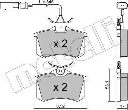 Remsa 26351 - Комплект спирачно феродо, дискови спирачки vvparts.bg