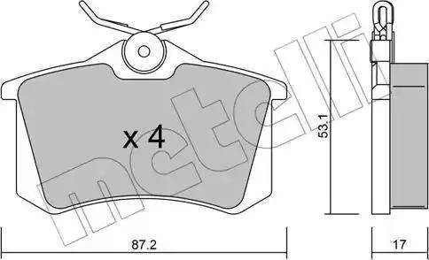 Valeo 601101 - Комплект спирачно феродо, дискови спирачки vvparts.bg