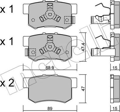 Metelli 22-0173-1 - Маслен филтър vvparts.bg