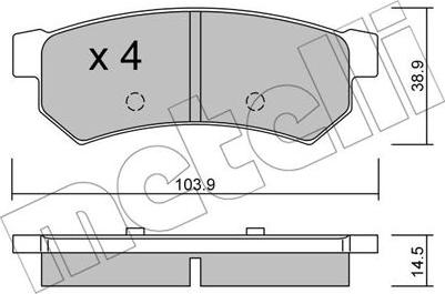 Metelli 22-0846-0 - Маслен филтър vvparts.bg