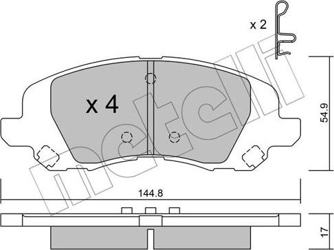 Metelli 22-0861-0 - Маслен филтър vvparts.bg