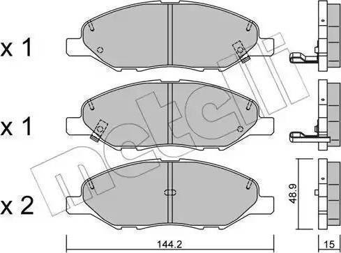 RIDER RD.3323.DB7743 - Комплект спирачно феродо, дискови спирачки vvparts.bg