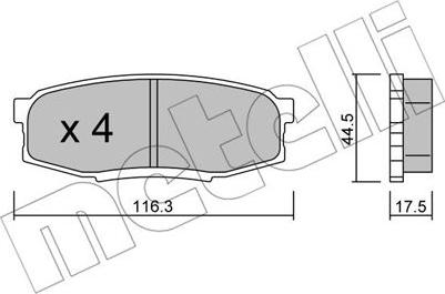 Metelli 22-0822-0 - Маслен филтър vvparts.bg