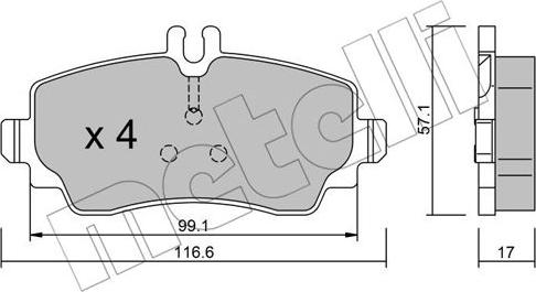 Metelli 22-0310-0 - Маслен филтър vvparts.bg