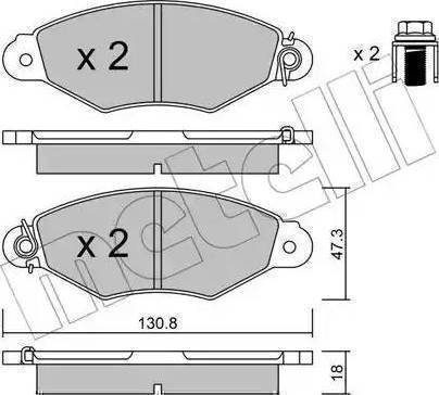 Delphi LP1111 - Комплект спирачно феродо, дискови спирачки vvparts.bg