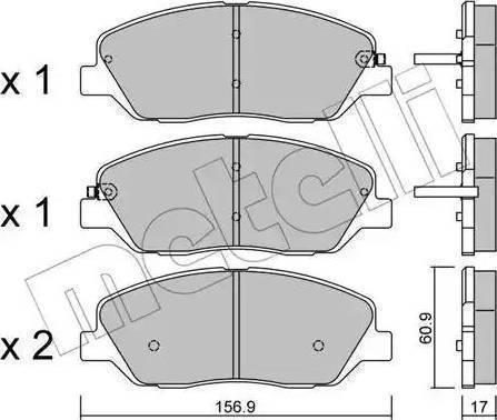 BOSCH 0 986 AB1 280 - Комплект спирачно феродо, дискови спирачки vvparts.bg