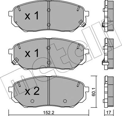 Metelli 22-1096-0 - Маслен филтър vvparts.bg