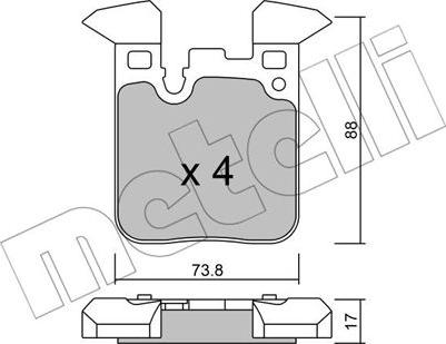 Metelli 22-1016-0 - Маслен филтър vvparts.bg