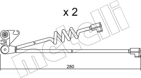 Metelli SU.169K - Предупредителен контактен сензор, износване на накладките vvparts.bg