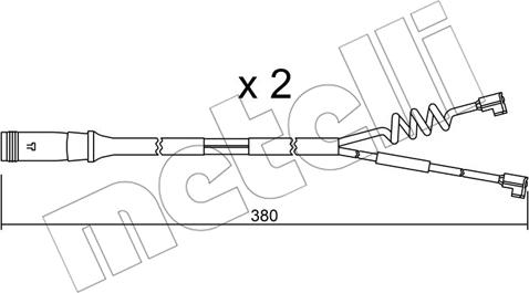 Metelli SU.175K - Предупредителен контактен сензор, износване на накладките vvparts.bg