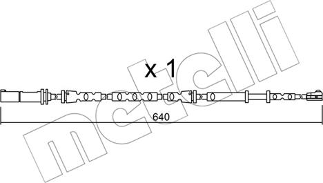 Metelli SU.312 - Предупредителен контактен сензор, износване на накладките vvparts.bg