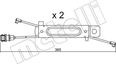 Metelli SU.245K - Предупредителен контактен сензор, износване на накладките vvparts.bg