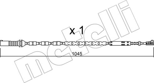 Metelli SU.279 - Предупредителен контактен сензор, износване на накладките vvparts.bg