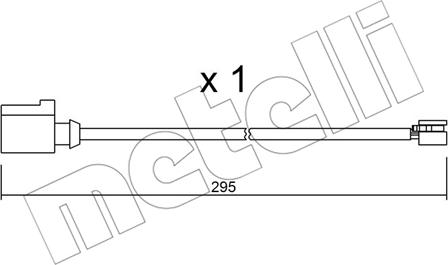 Metelli SU.273 - Предупредителен контактен сензор, износване на накладките vvparts.bg