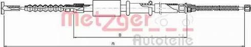 Metzger 461.14 - Жило, ръчна спирачка vvparts.bg