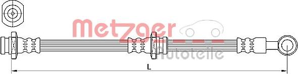 Metzger 4110639 - Спирачен маркуч vvparts.bg