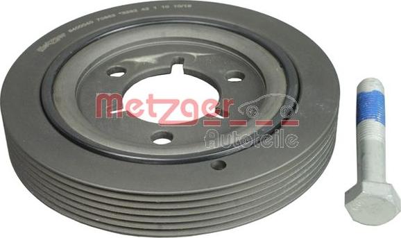 Metzger 6400040 - Ремъчна шайба, колянов вал vvparts.bg