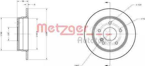 Metzger 6110579 - Спирачен диск vvparts.bg