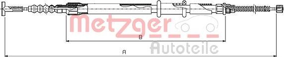 Metzger 631.10 - Жило, ръчна спирачка vvparts.bg