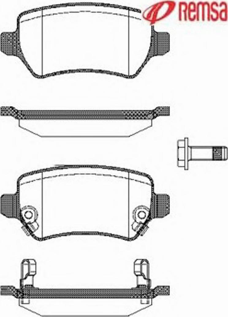 Metzger 095702 - Комплект спирачно феродо, дискови спирачки vvparts.bg