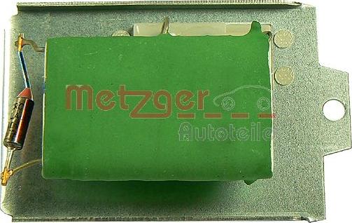 Metzger 0917002 - Съпротивление, вентилатор за вътрешно пространство vvparts.bg