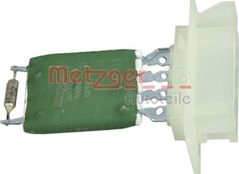 Metzger 0917244 - Съпротивление, вентилатор за вътрешно пространство vvparts.bg