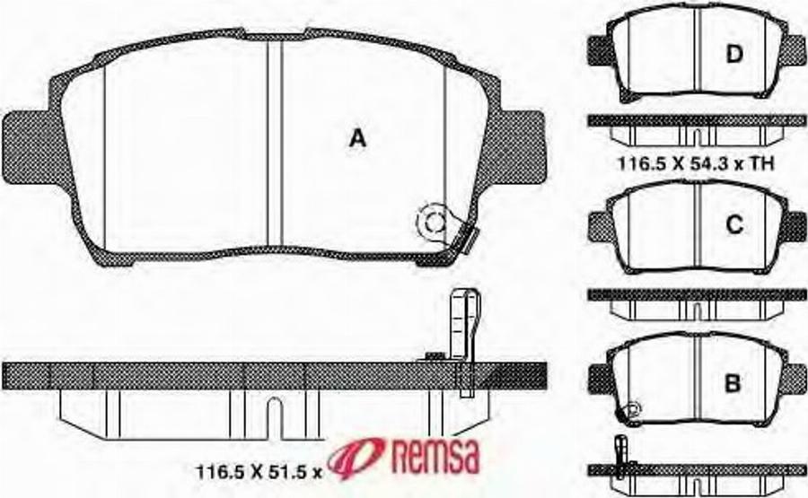 Metzger 097102 - Комплект спирачно феродо, дискови спирачки vvparts.bg