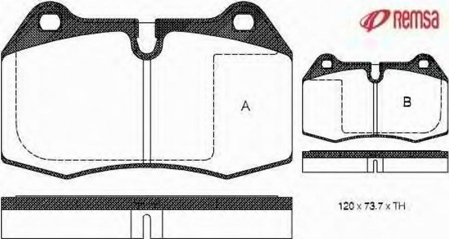 Metzger 044100 - Комплект спирачно феродо, дискови спирачки vvparts.bg