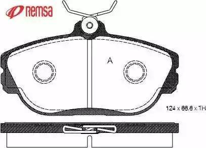 Akebono ISD601 - Комплект спирачно феродо, дискови спирачки vvparts.bg