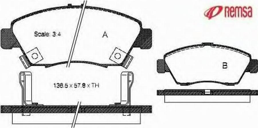 Metzger 041802 - Комплект спирачно феродо, дискови спирачки vvparts.bg