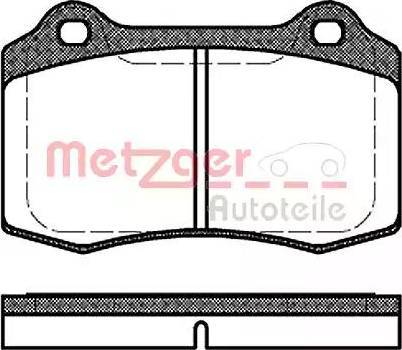 Metzger 1170725 - Комплект спирачно феродо, дискови спирачки vvparts.bg