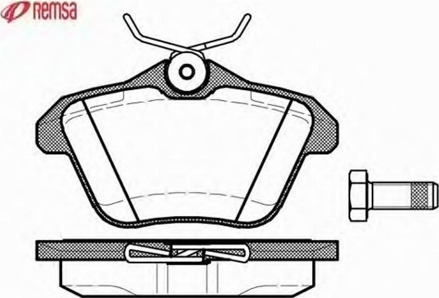 Metzger 058110 - Комплект спирачно феродо, дискови спирачки vvparts.bg