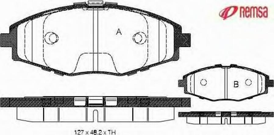 Metzger 069600 - Комплект спирачно феродо, дискови спирачки vvparts.bg