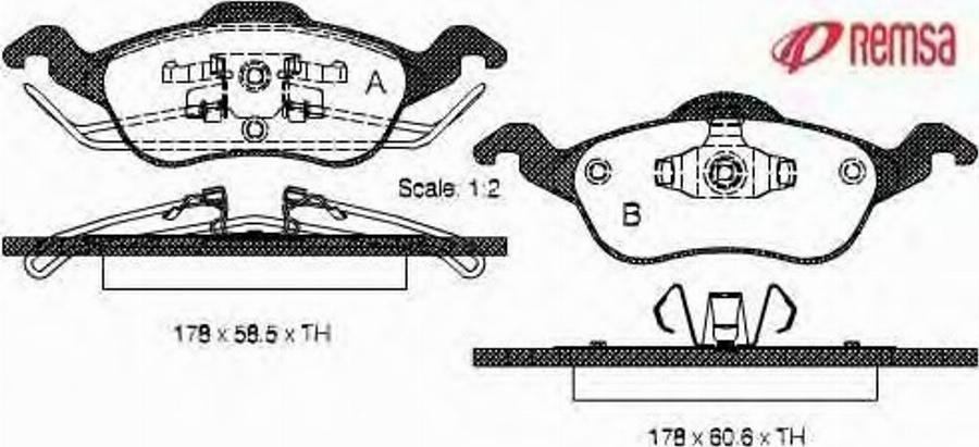 Metzger 069100 - Комплект спирачно феродо, дискови спирачки vvparts.bg