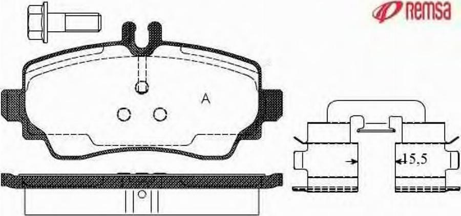 Metzger 065000 - Комплект спирачно феродо, дискови спирачки vvparts.bg