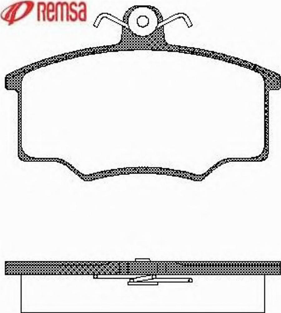 Metzger 004600 - Комплект спирачно феродо, дискови спирачки vvparts.bg