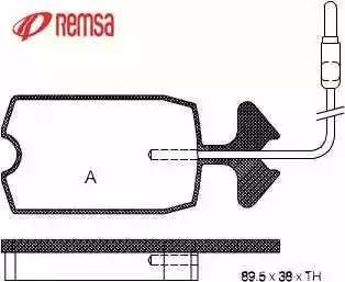 SACHS 179 - Комплект спирачно феродо, дискови спирачки vvparts.bg