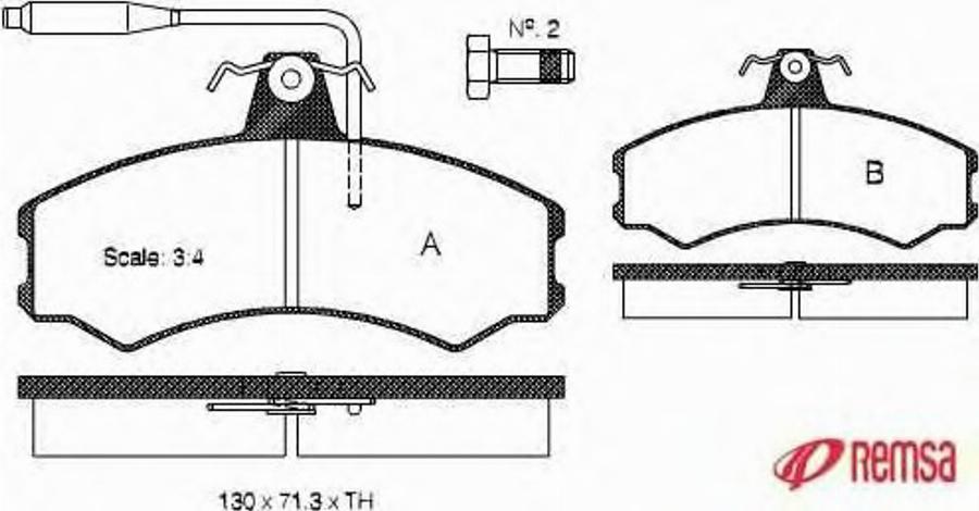 Metzger 014302 - Комплект спирачно феродо, дискови спирачки vvparts.bg