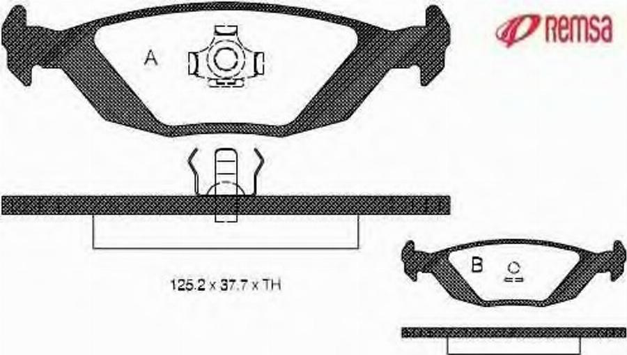 Metzger 015520 - Комплект спирачно феродо, дискови спирачки vvparts.bg